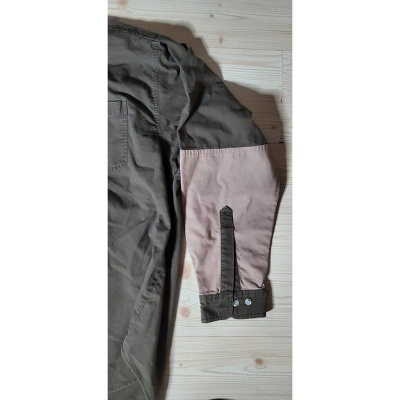 Vintage Columbia Trap Shooting Shirt Mens L Button Up Outdoor Hunting Brown - Picture 3 of 8